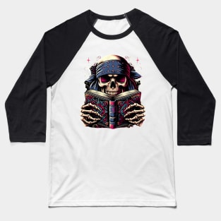 skeleton reading death note Baseball T-Shirt